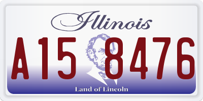 IL license plate A158476