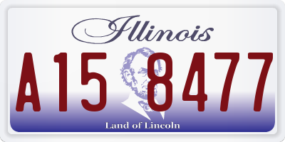 IL license plate A158477