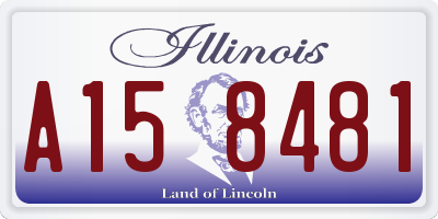 IL license plate A158481