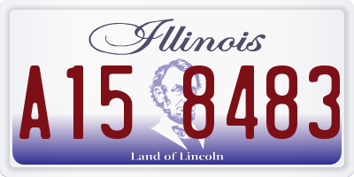 IL license plate A158483