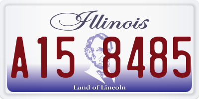 IL license plate A158485