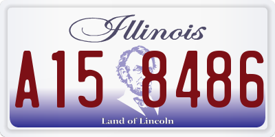 IL license plate A158486