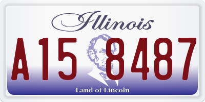 IL license plate A158487
