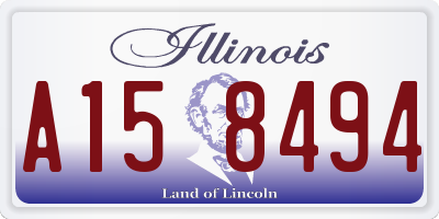 IL license plate A158494