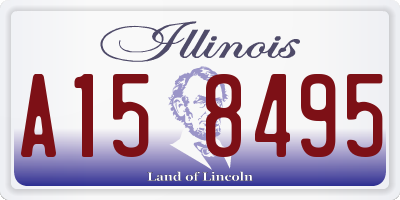 IL license plate A158495