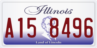 IL license plate A158496