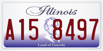 IL license plate A158497