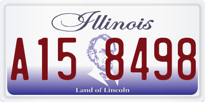 IL license plate A158498