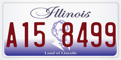 IL license plate A158499