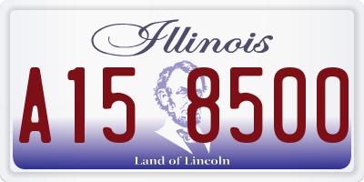 IL license plate A158500