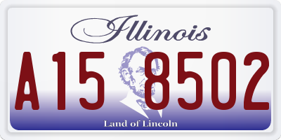 IL license plate A158502