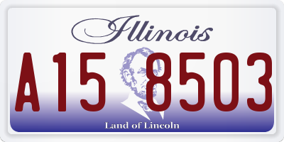 IL license plate A158503
