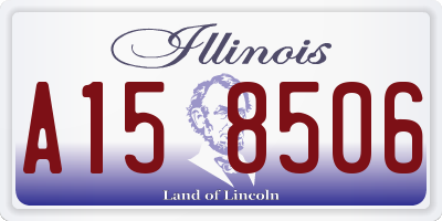 IL license plate A158506