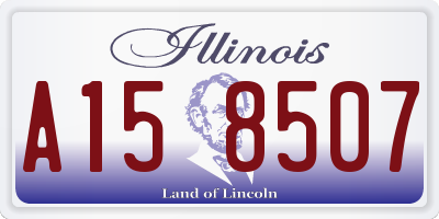 IL license plate A158507