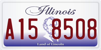 IL license plate A158508
