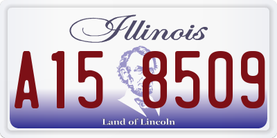 IL license plate A158509