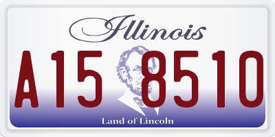 IL license plate A158510