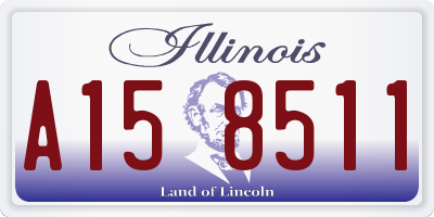 IL license plate A158511