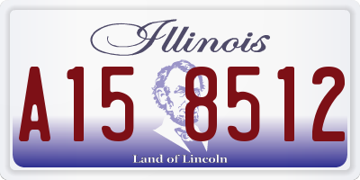 IL license plate A158512