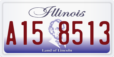 IL license plate A158513