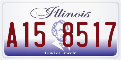 IL license plate A158517
