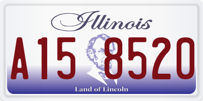 IL license plate A158520