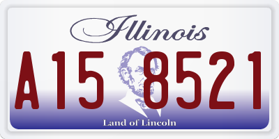 IL license plate A158521