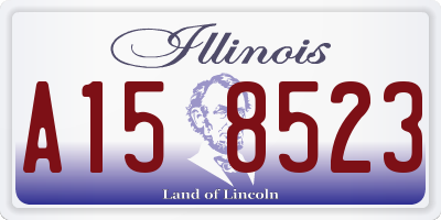 IL license plate A158523