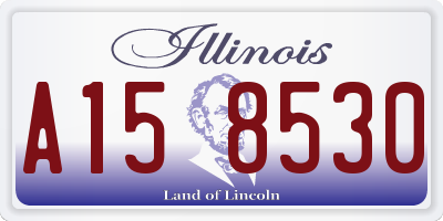IL license plate A158530