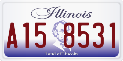 IL license plate A158531