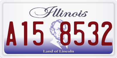 IL license plate A158532