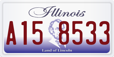 IL license plate A158533