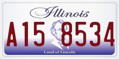 IL license plate A158534