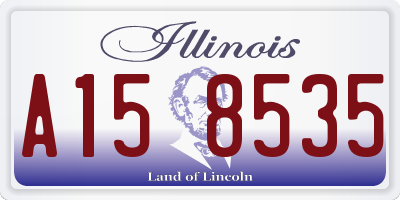 IL license plate A158535
