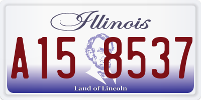 IL license plate A158537