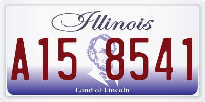 IL license plate A158541