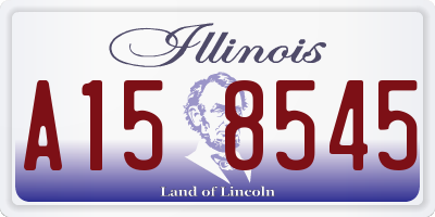 IL license plate A158545
