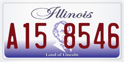 IL license plate A158546