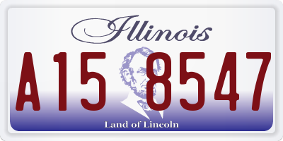IL license plate A158547