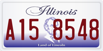 IL license plate A158548