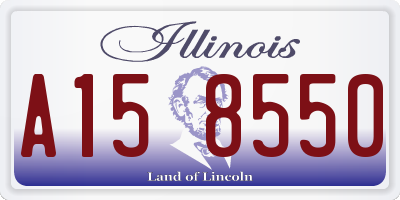 IL license plate A158550