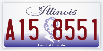 IL license plate A158551