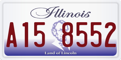 IL license plate A158552