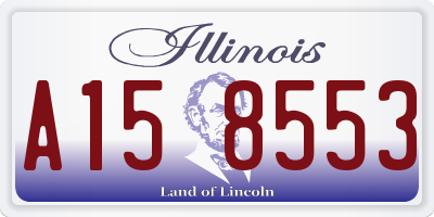 IL license plate A158553