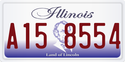 IL license plate A158554