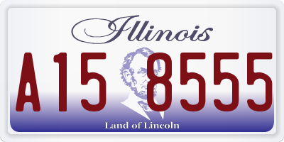 IL license plate A158555