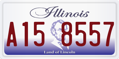 IL license plate A158557