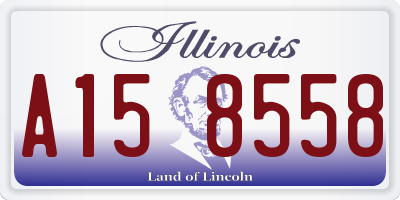 IL license plate A158558