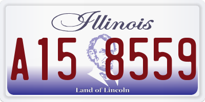 IL license plate A158559