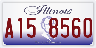 IL license plate A158560
